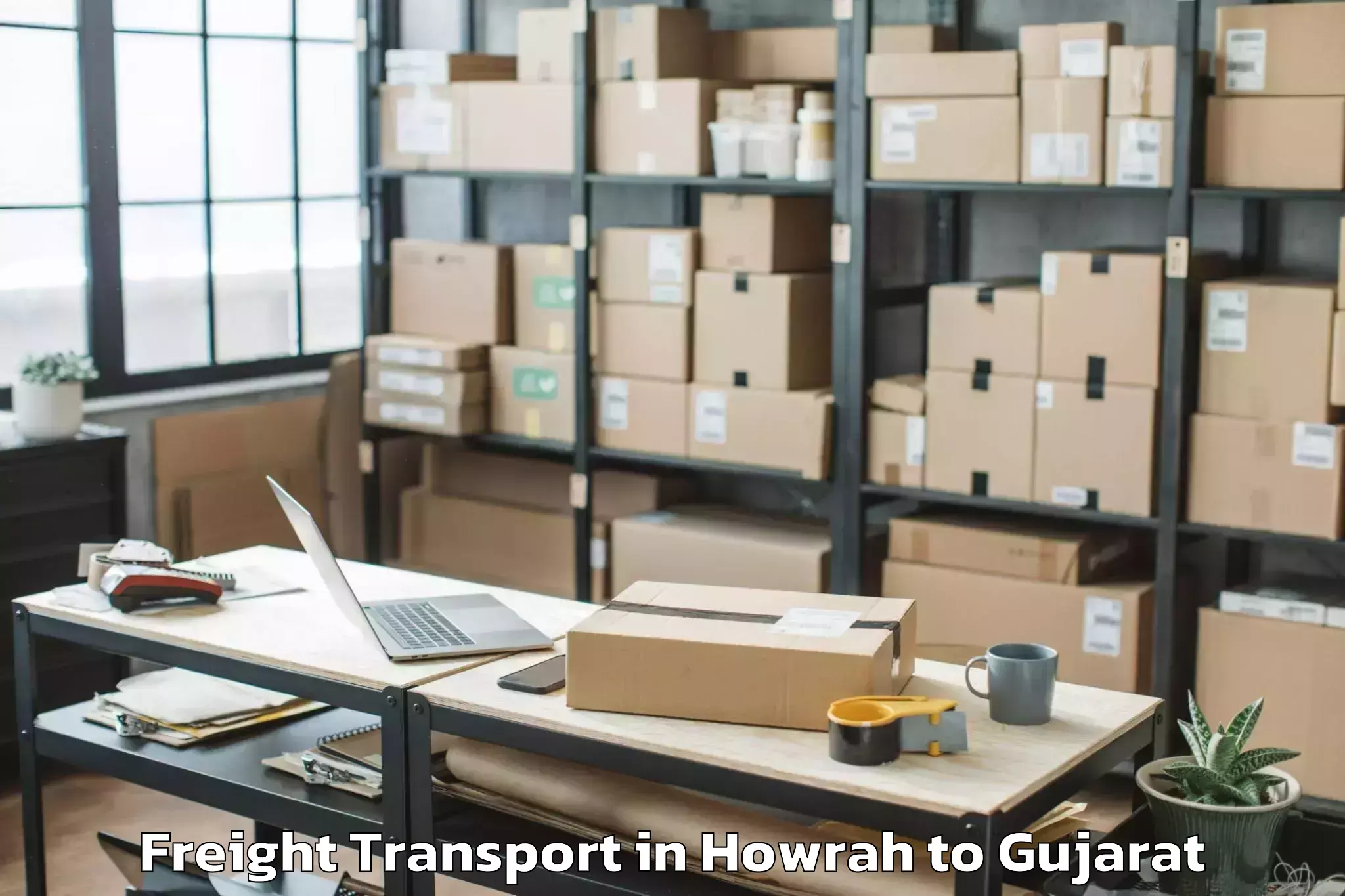 Discover Howrah to Chhota Udepur Freight Transport